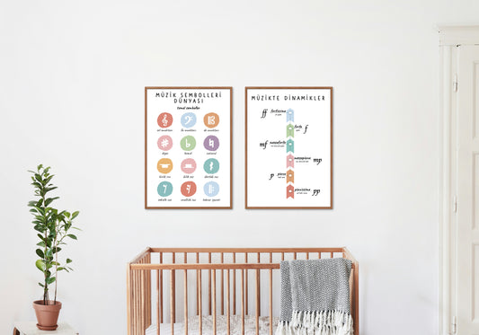 Müzik Eğitim Poster Seti (6 Adet, Dijital)