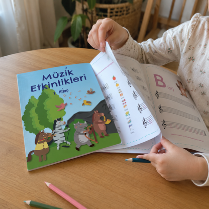 Müzik Etkinlikleri 1. Kitap – 32 Etkinlikli Müzik Etkinlik Kitabı (5–10 Yaş)