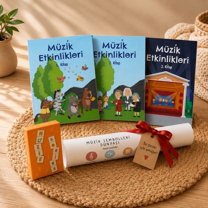 Evde Müzik Seti – Çocuklar İçin Evde Müzik Öğrenme Başlangıç Paketi (Poster Hediyeli)