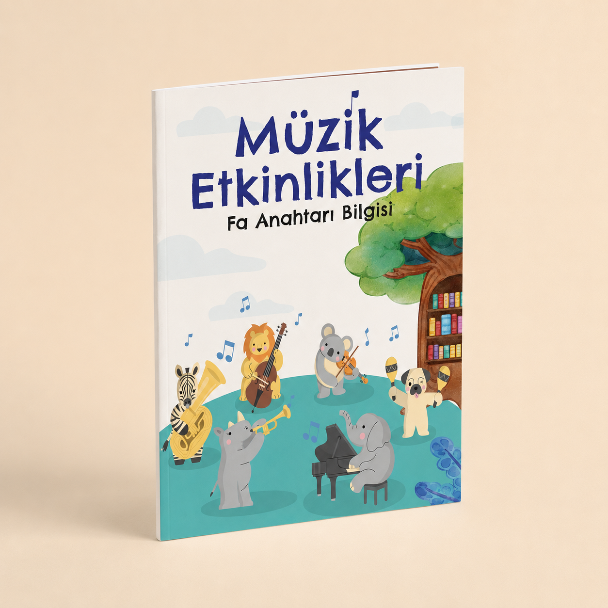 Fa Anahtarı Etkinlik Kitabı (Dijital) – 19 Etkinlikli Bas Anahtarı Nota Okuma PDF (5–15 Yaş)