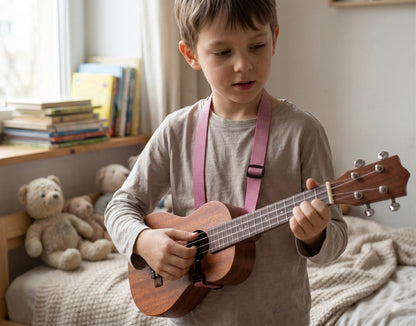 Ukulele Askısı – Çocuk & Yetişkin Uyumlu Ukulele Boyun Askısı (Strap)