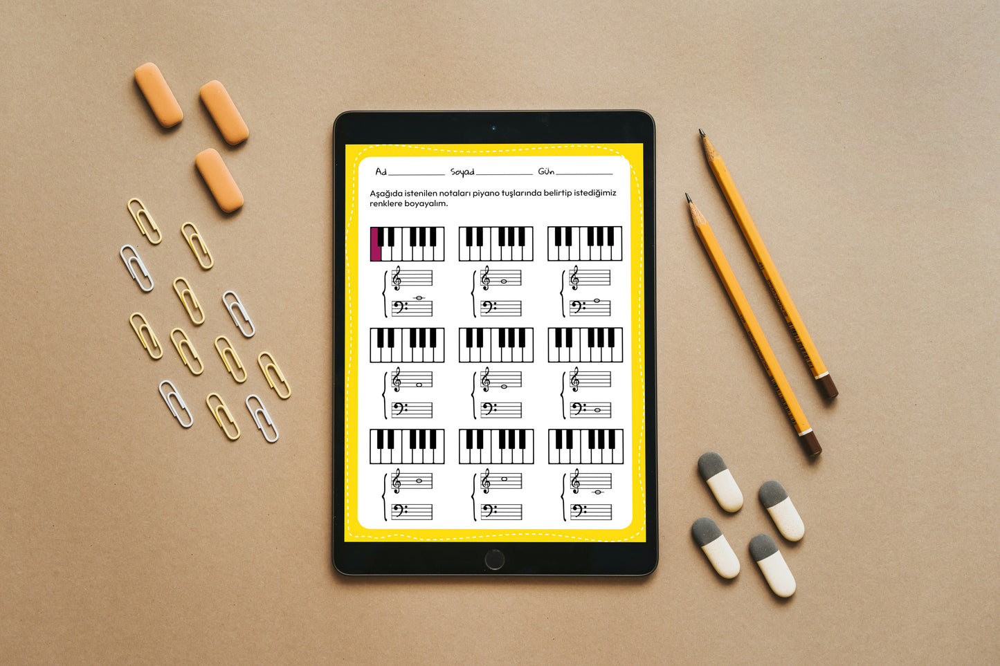 Piyano Etkinlik Kitabı (Dijital)