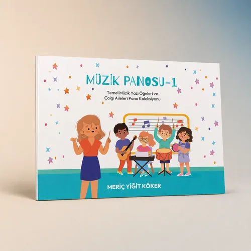 Müzik Panosu 1 – 50 Görselli Kes-As A4 Müzik Sınıfı Duvar Panosu