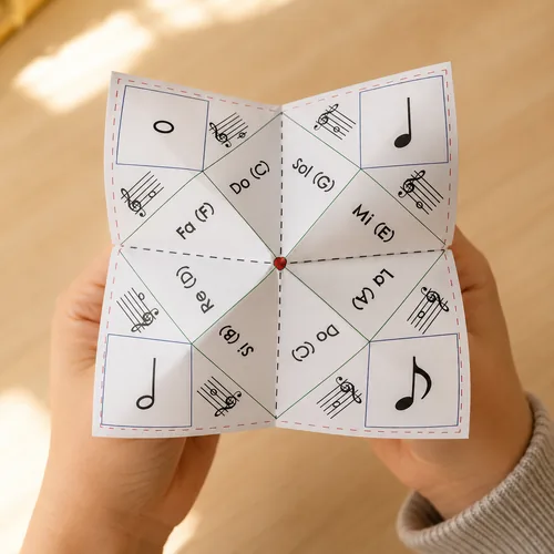 Müzisyen Tuzluk Oyunu (Dijital) – Katlamalı Kağıt Tuzluk Müzik Oyunu (3 İçerik)