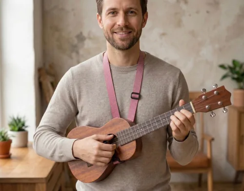 Ukulele Askısı – Çocuk & Yetişkin Uyumlu Ukulele Boyun Askısı (Strap) - görsel 3
